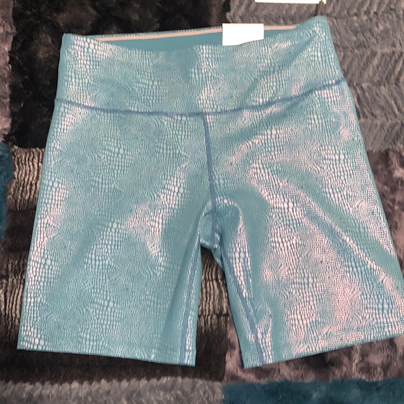 Teal Calvin Klein Women’s 7” Biker Shorts - Picture 3 of 9